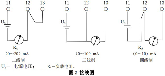 丙烯流量計(jì)接線圖