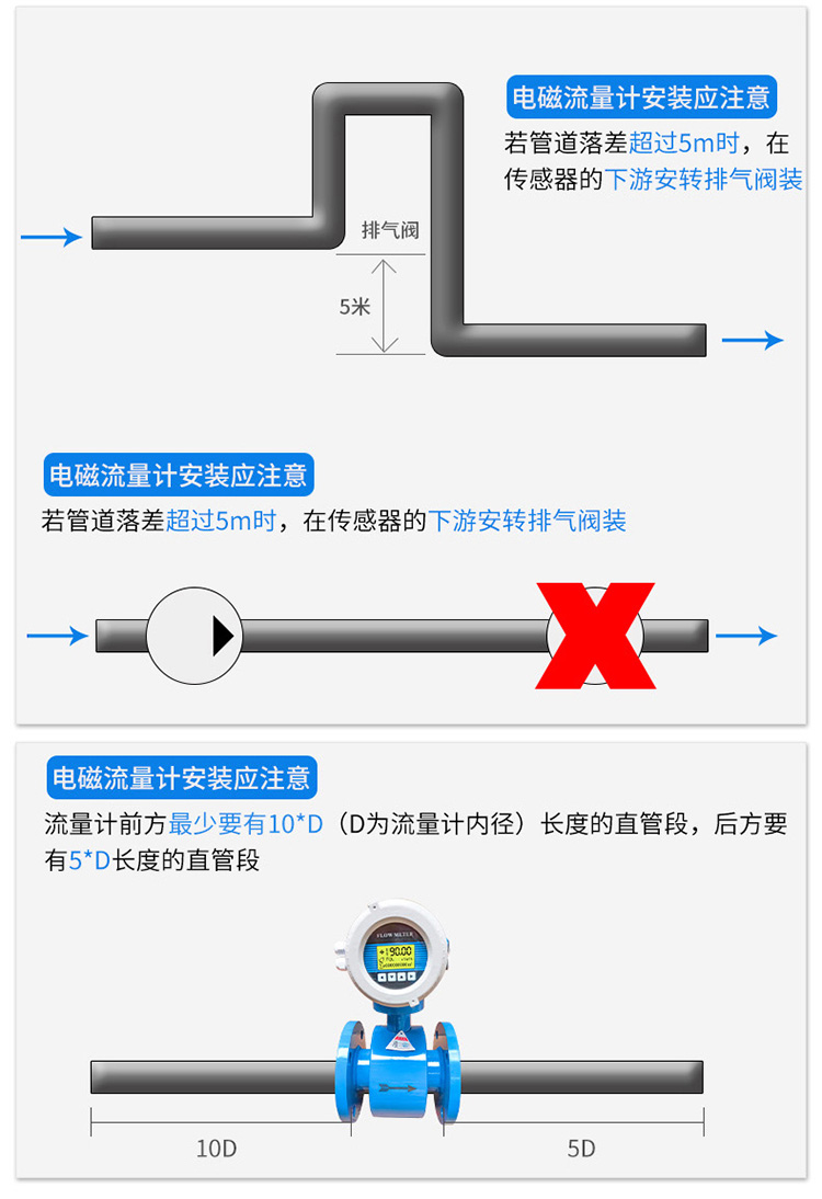 水流量計安裝注意事項