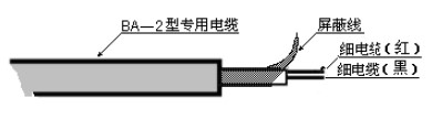 潤滑油超聲波液位計(jì)電纜線說明圖