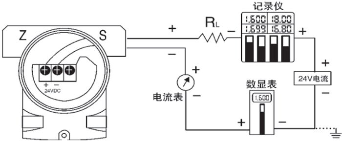 石油壓力變送器接線圖