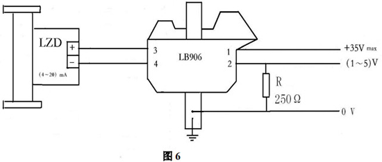 轉(zhuǎn)子流量計本安防爆型接線圖