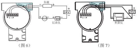 智能靶式流量計(jì)接線圖